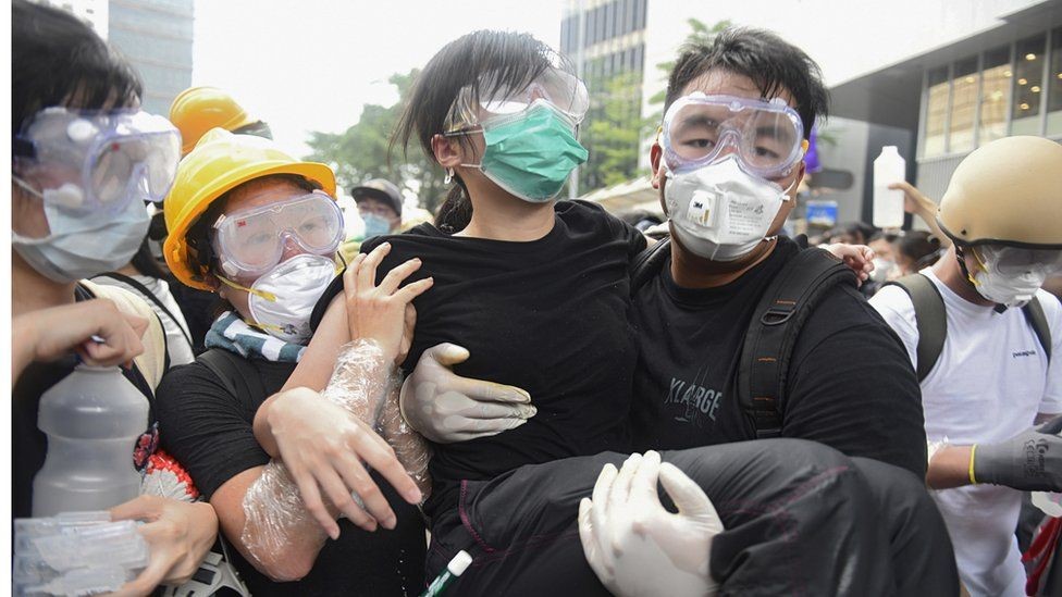 占领催泪弹重现香港6