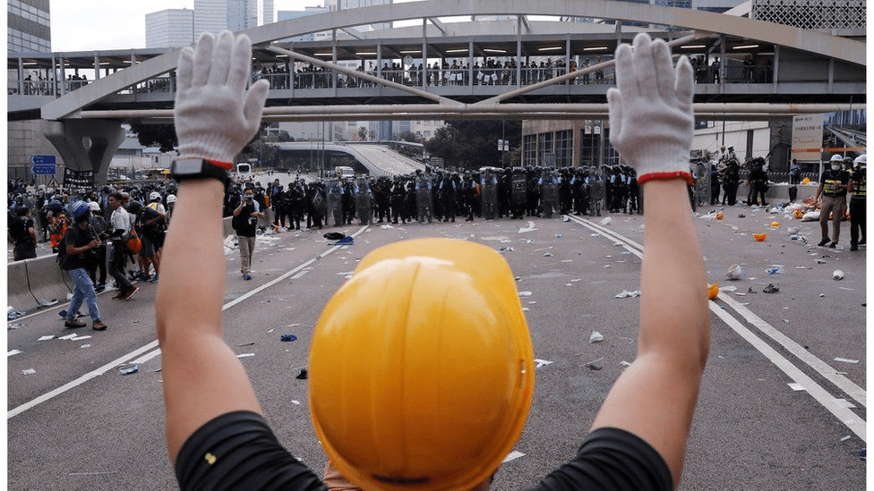 占领催泪弹重现香港7