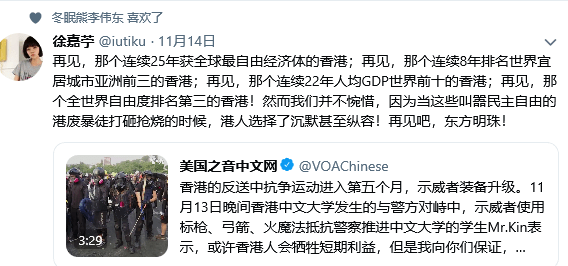 2019-11-16 (24)港废暴徒打砸抢烧的时候，港人选择了沉默甚至纵容