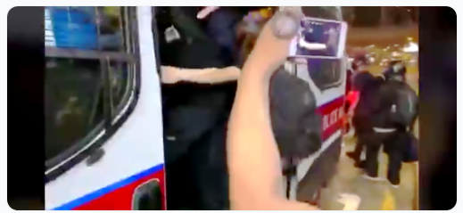 2019-11-17 (3)方舟子 暴徒收工回警局了